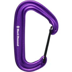 Black Diamond MiniWire Carabiner -Outdoor Camping Store 210235 5000 MINIWIRE CARABINER PURPLE 01